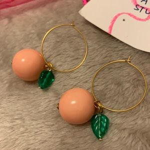 Adorable Peach Earrings